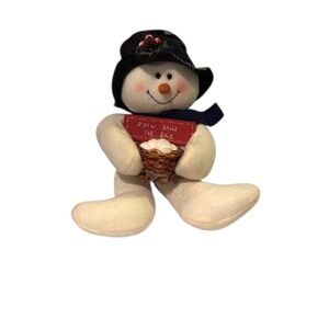 Adorable Snowman Plush with Hat